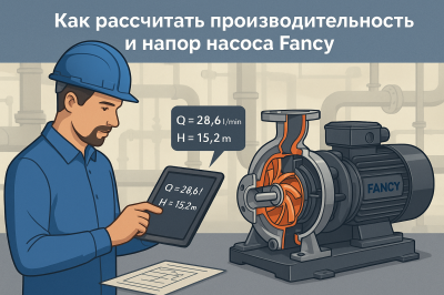 Как рассчитать производительность и напор промышленного насоса Fancy