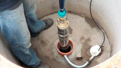 Схема: колодец с погружным насосом